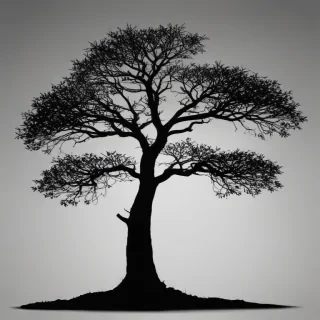silhouette tree png