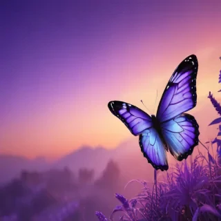 wallpaper purple butterfly