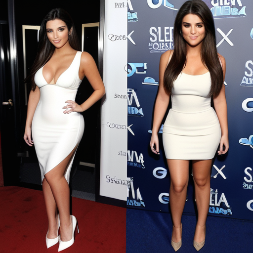 kim kardashian and selena gomez