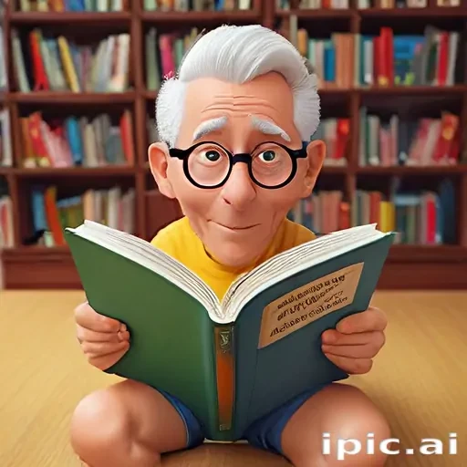 reading cartoon