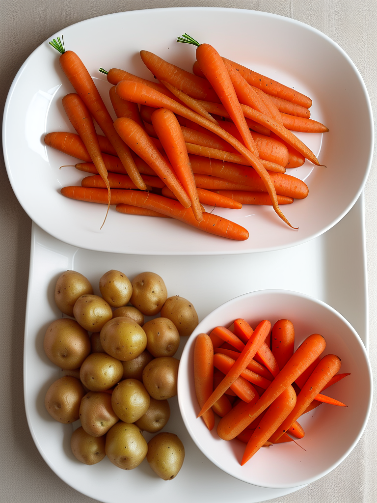 air fry potatoes and carrots