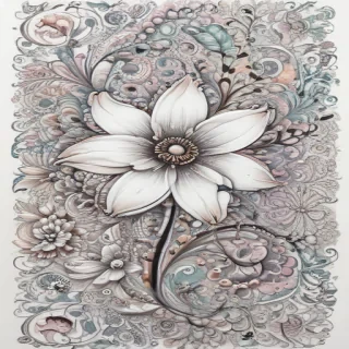flower doodle art
