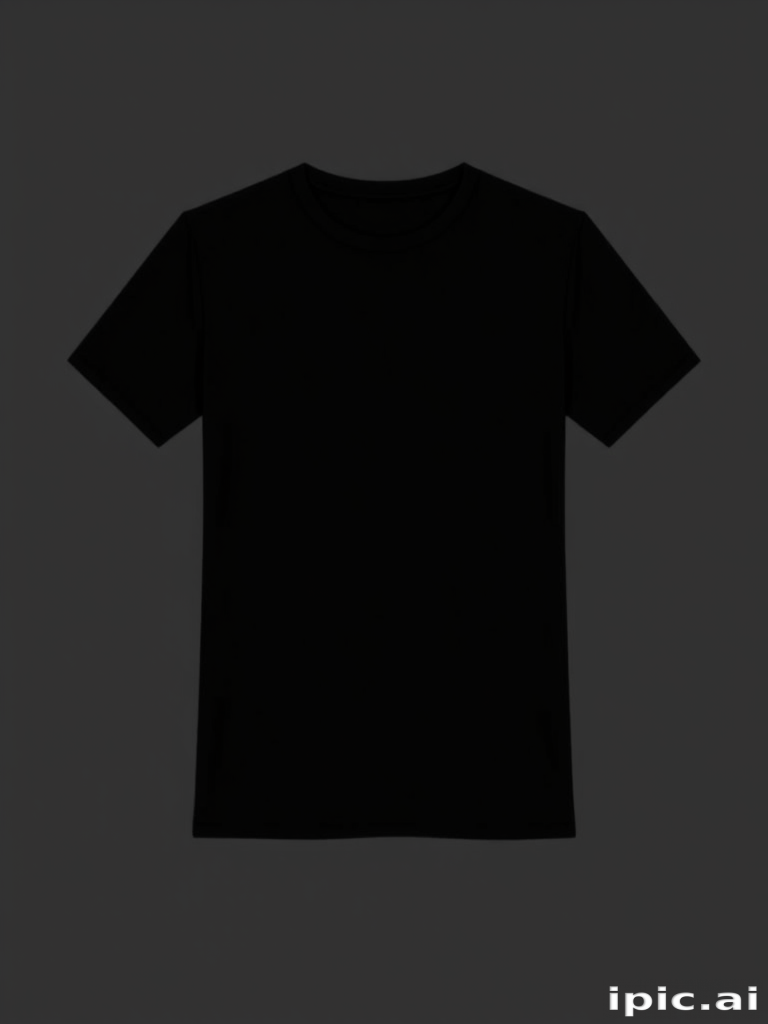 black t shirt mockup free