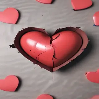 broken heart aesthetic