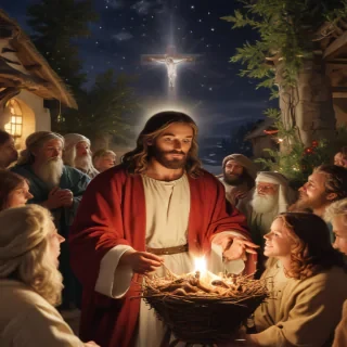 jesus at christmas images