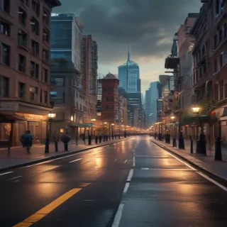 city street background