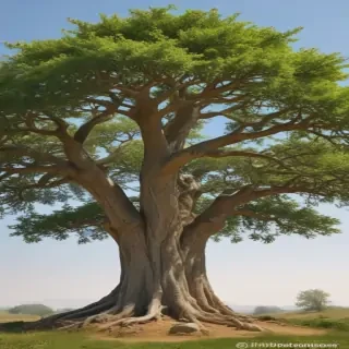 trees no background