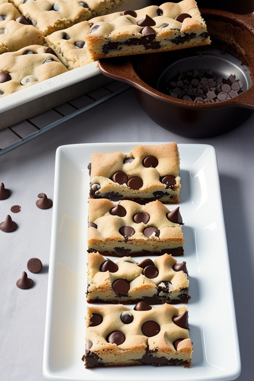 lazy chocolate chip cookie bars