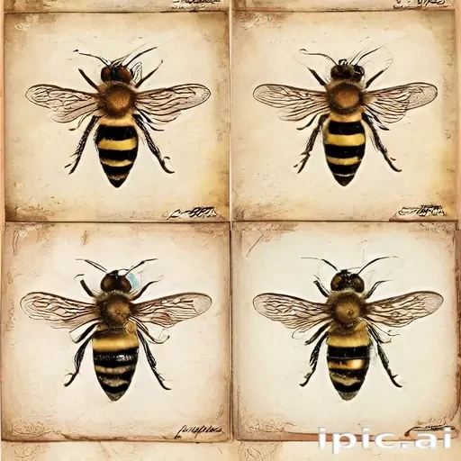 free vintage bee printables