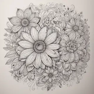 flower doodle art