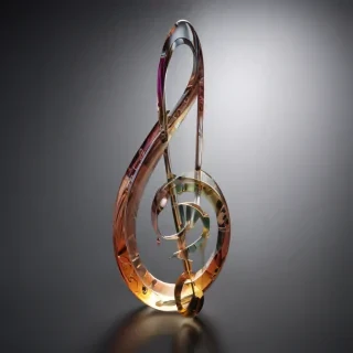 transparent music note
