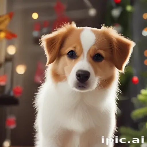 christmas dog wallpaper