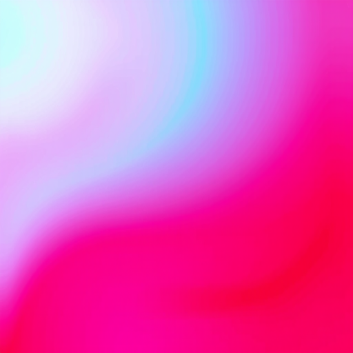 Create a vibrant abstract gradient background with smooth transitions from red to blue, using a Canon EOS 5D Mark IV camera, with a focal length of 50mm, aperture set to f/2.8, and a shutter speed of 1/125s, shot from a straight-on perspective and using a soft-focus lens to enhance the colors and depth.