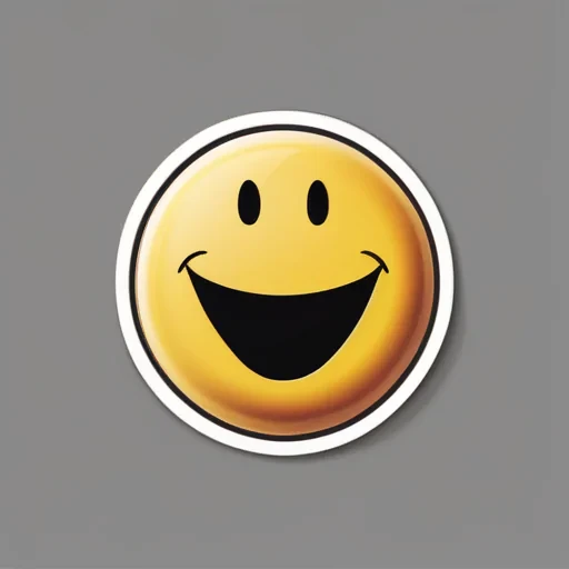 smiley face sticker png