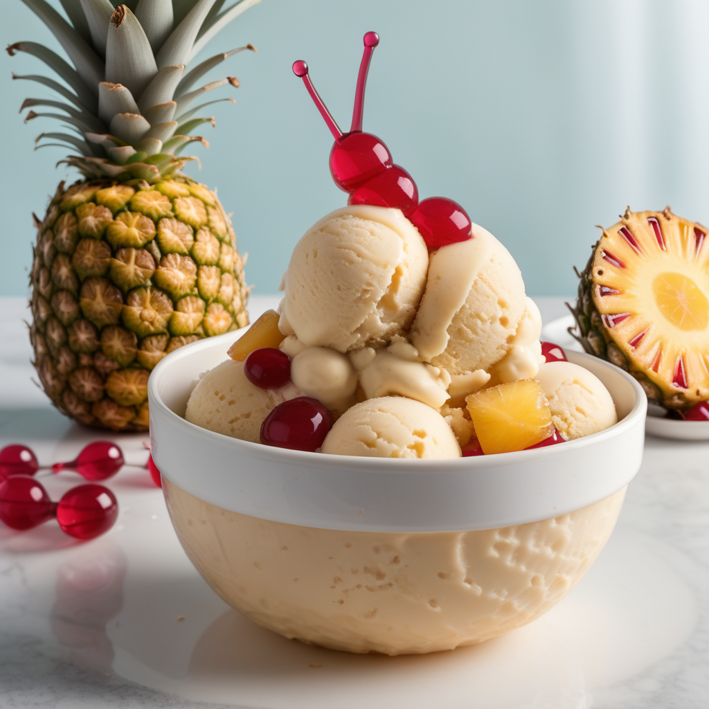 pineapple upside down cake ice cream