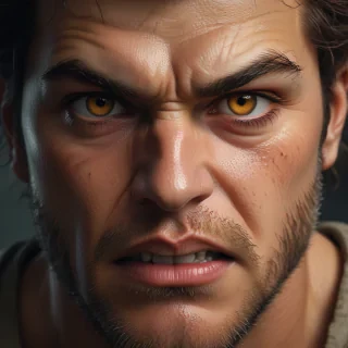 angry face