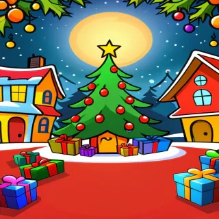 christmas background cartoon