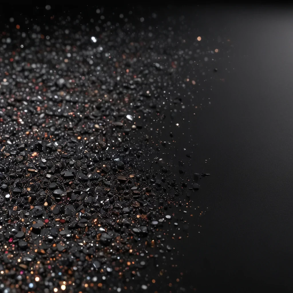 black background glitter
