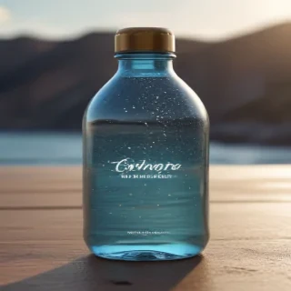 water bottle mockup
