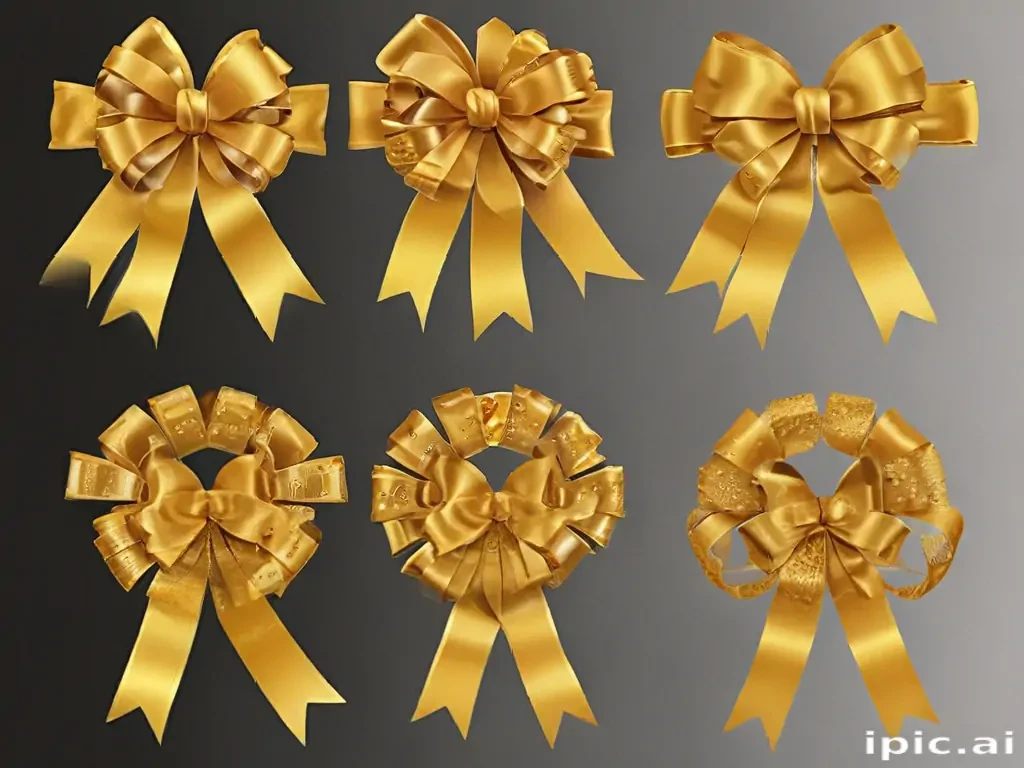 gold ribbon clipart