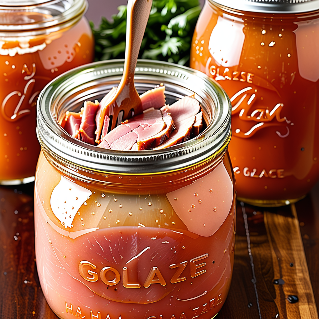 ham glaze in a jar