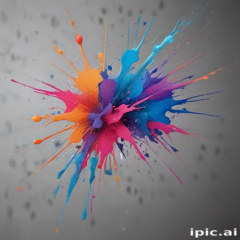 transparent paint splatter
