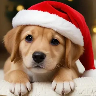 christmas wallpaper dog