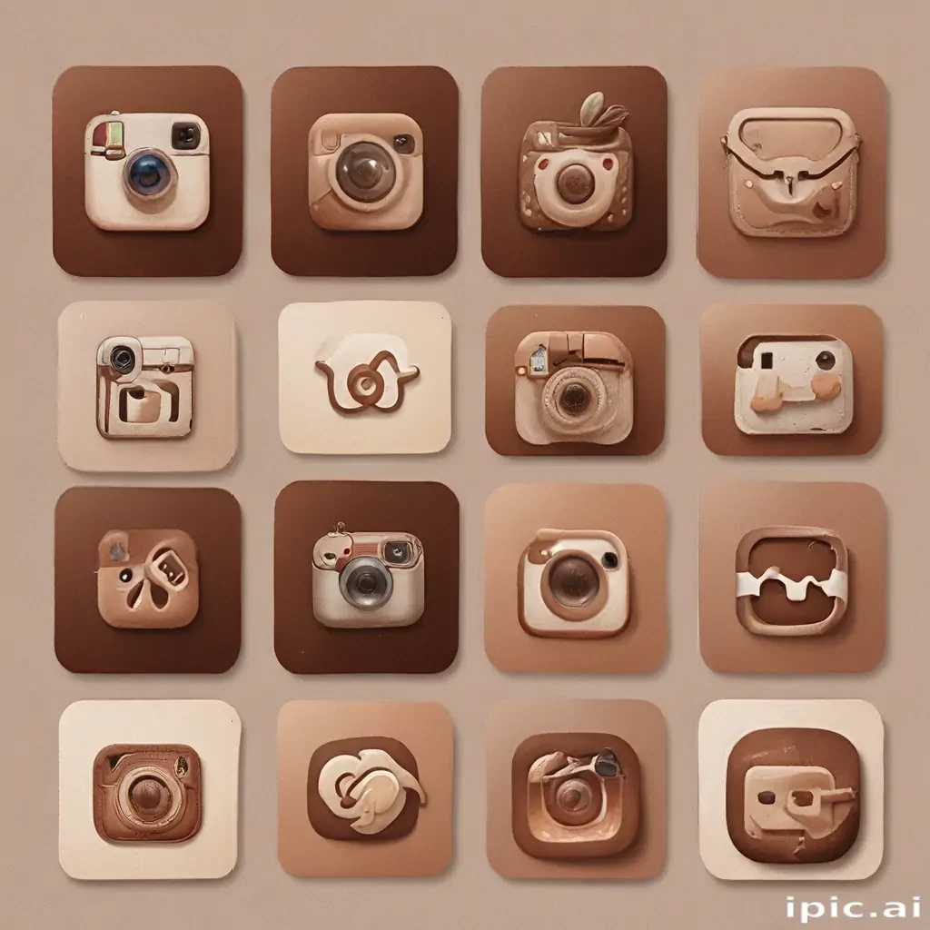 aesthetics brown instagram highlight icons