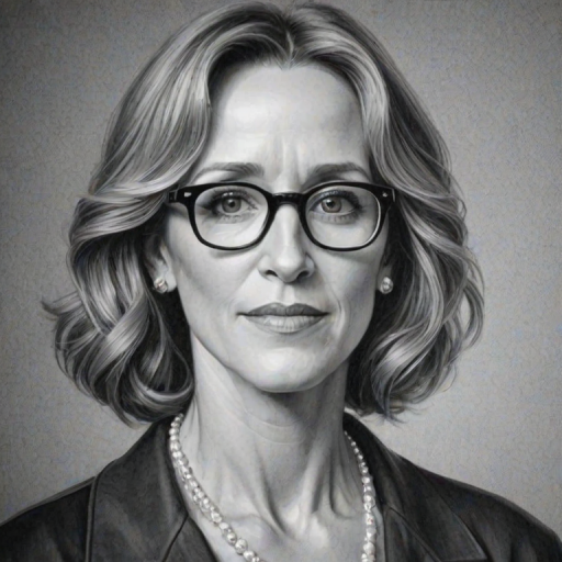 Fetching Felicity Huffman, pencil sketch, portrait of Comely woman 1926s in glasses, hair style beatnik, outline, clear lines, fine lines, 8k