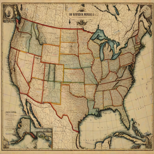map of the united states of america