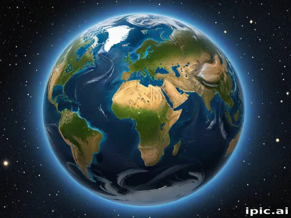 cartoon picture of planet earth