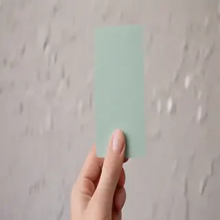 holding card