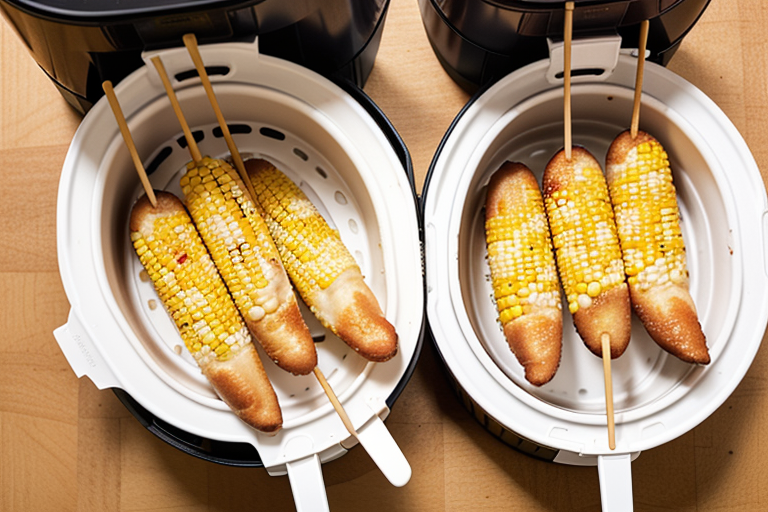 corn dogs in the air fryer