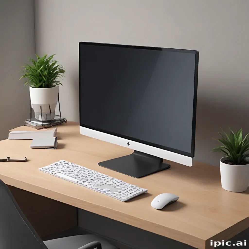 computer mockup