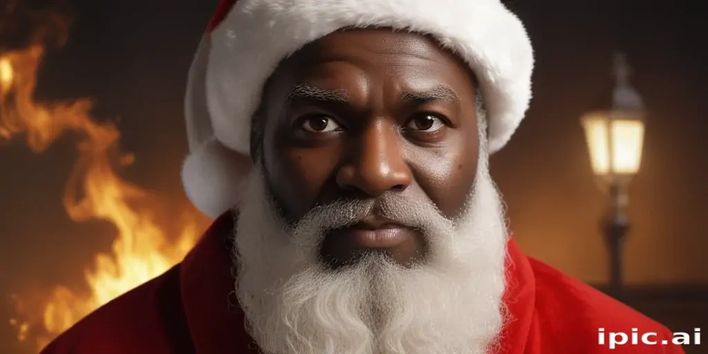 black santa png