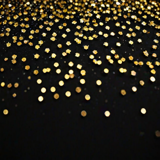 glitter on black background