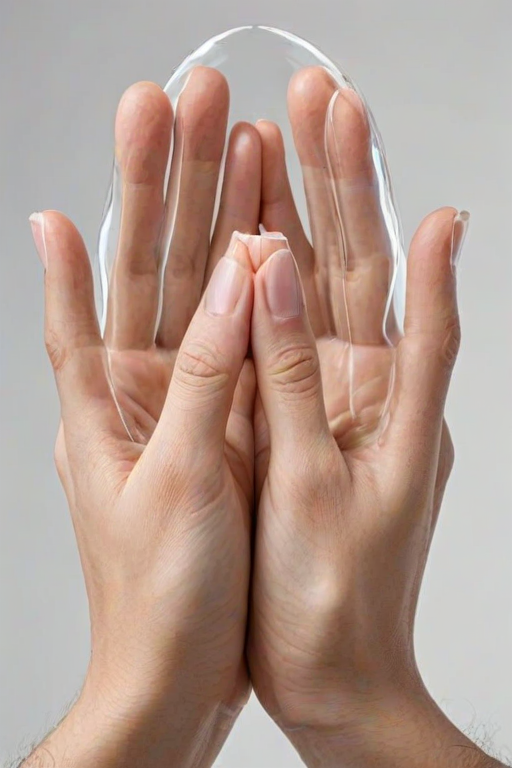 transparent prayer hands