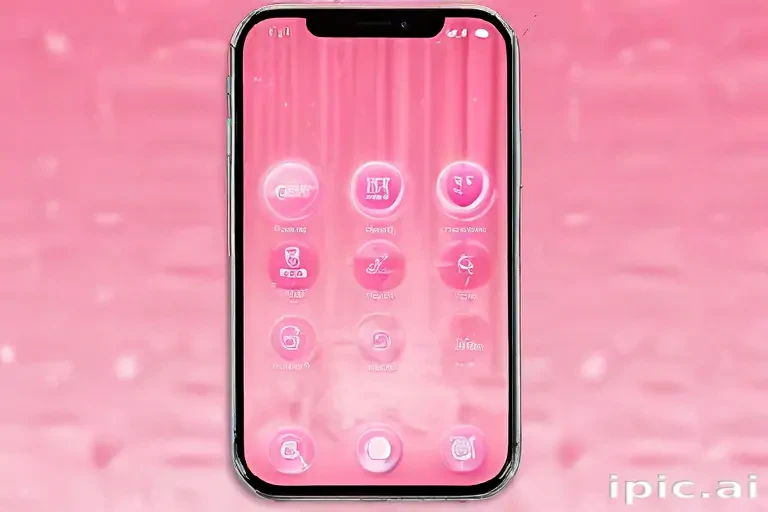 pink home screen
