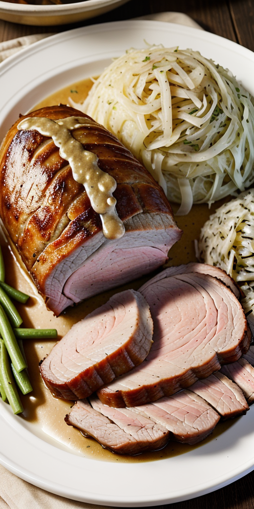 pioneer woman pork roast and sauerkraut