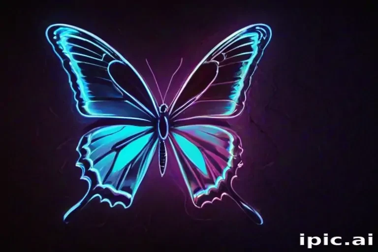 neon butterfly wallpaper