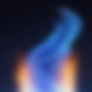 blue flame background
