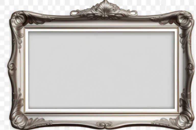 silver picture frame png