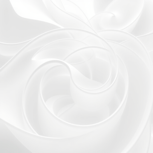 Create a high-resolution abstract image of smooth white curves and swirls, captured with a DSLR camera at f/8, ISO 100, 1/60 sec, using a wide-angle lens in landscape view.