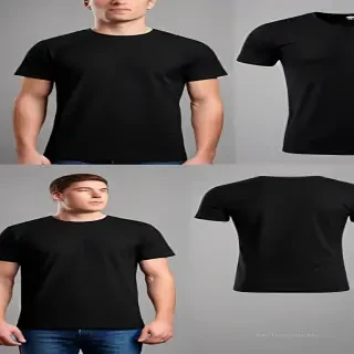 high resolution black t shirt template