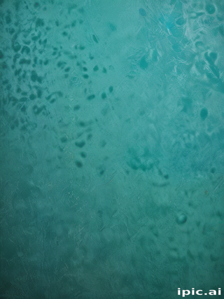 Abstract Patterns of Light and Texture in Turquoise Blue Water Surface