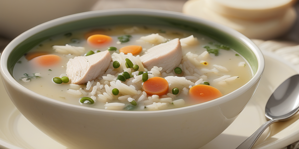 chicken and rice soup calories