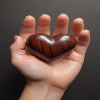 hand heart aesthetic