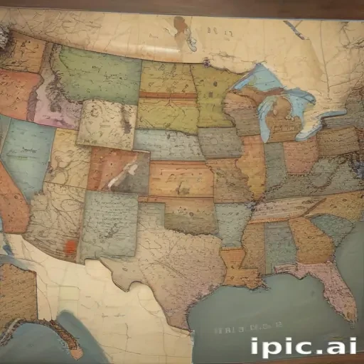 usa map with states