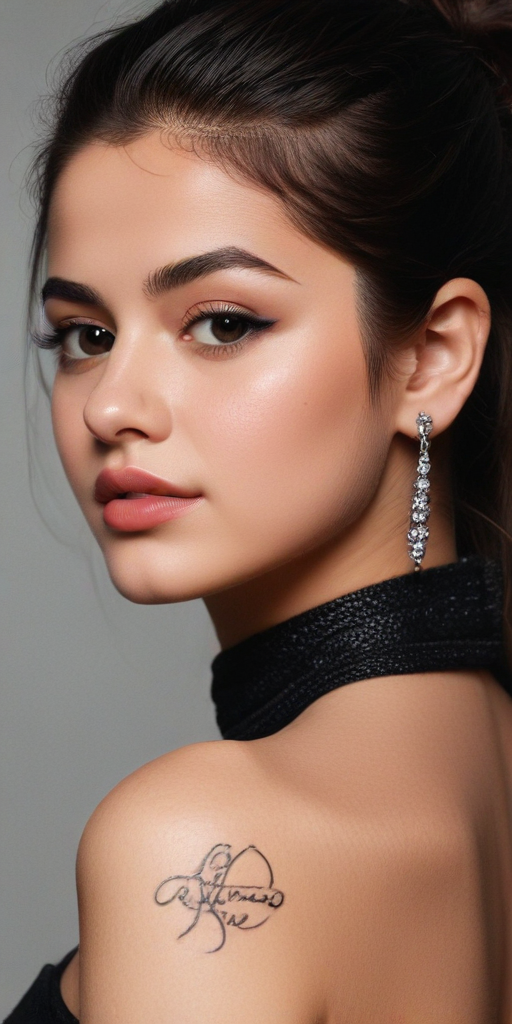 arabic selena gomez tattoo