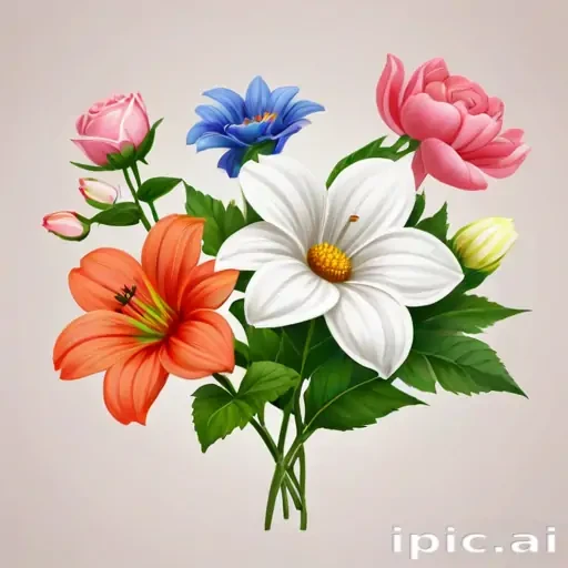 flowers clip art transparent background